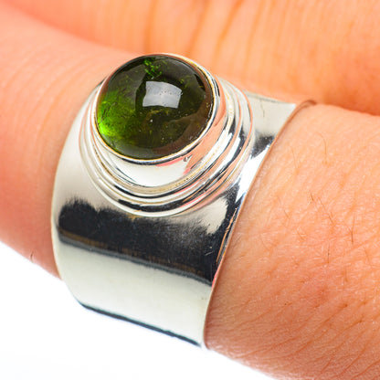Green Tourmaline Rings handcrafted by Ana Silver Co - RING60475