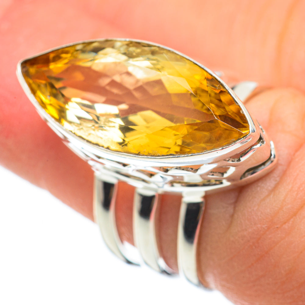 Citrine Rings handcrafted by Ana Silver Co - RING60478