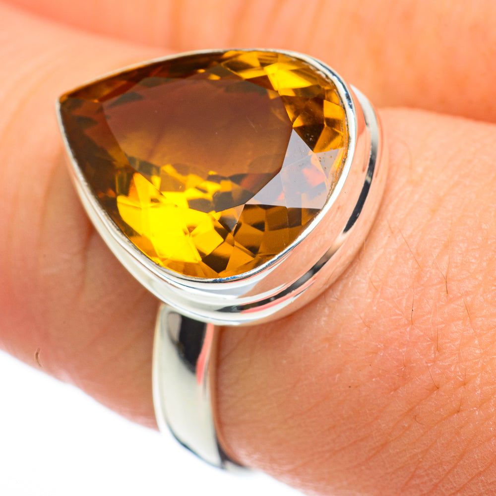 Citrine Rings handcrafted by Ana Silver Co - RING60479
