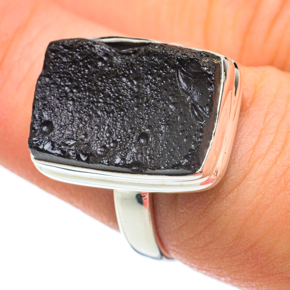 Tektite Rings handcrafted by Ana Silver Co - RING60486