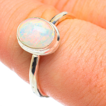 Ethiopian Opal Rings handcrafted by Ana Silver Co - RING60491