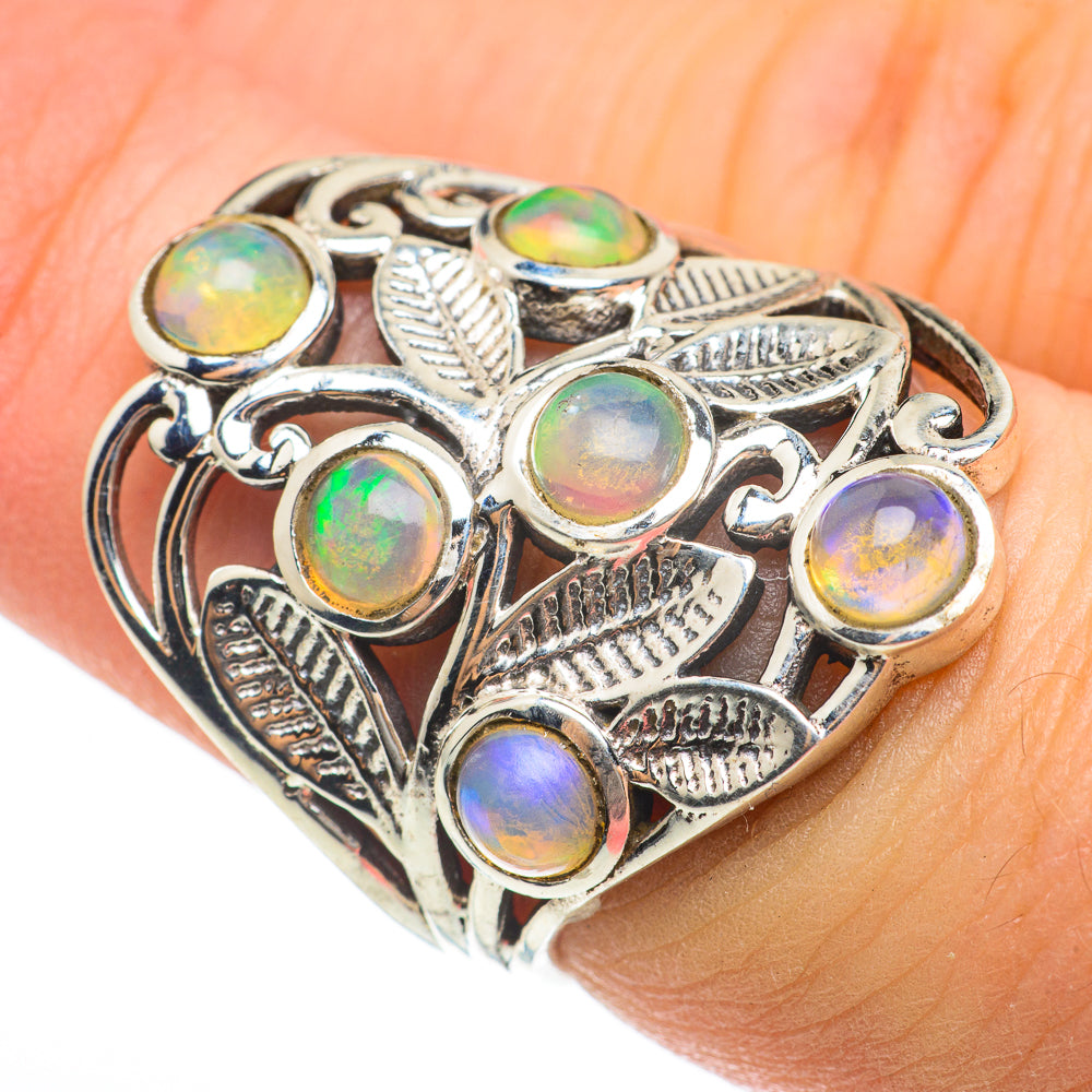 Ethiopian Opal Rings handcrafted by Ana Silver Co - RING60492