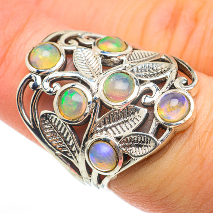 Ethiopian Opal Rings handcrafted by Ana Silver Co - RING60492