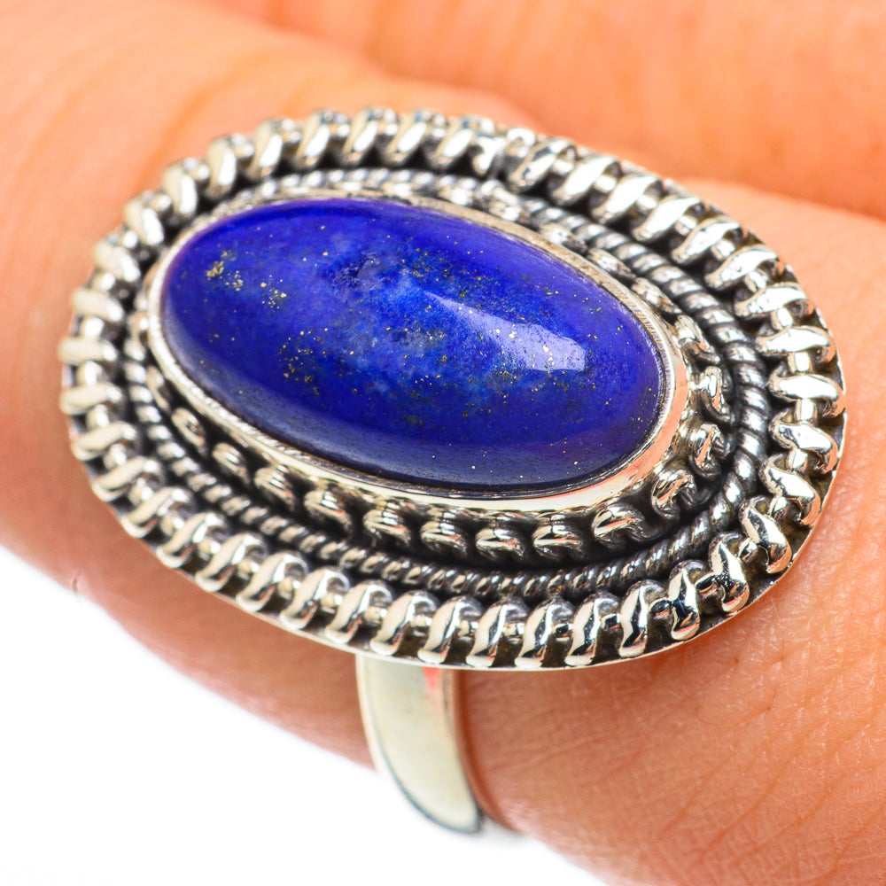 Lapis Lazuli Rings handcrafted by Ana Silver Co - RING60493