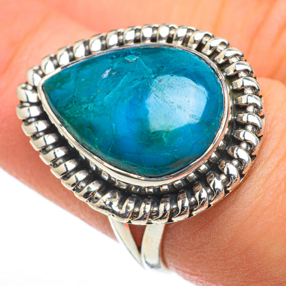 Chrysocolla Rings handcrafted by Ana Silver Co - RING60494