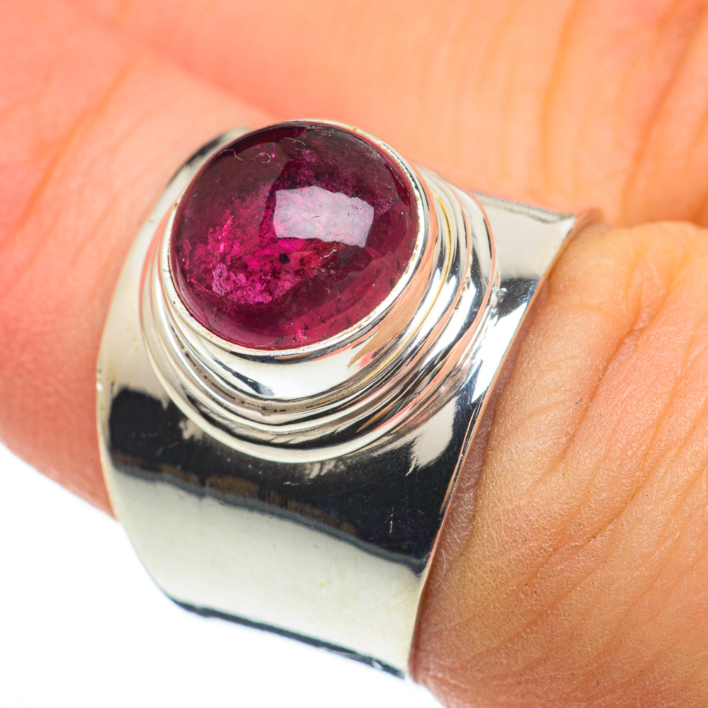 Pink Tourmaline Rings handcrafted by Ana Silver Co - RING60504