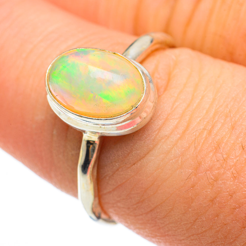 Ethiopian Opal Rings handcrafted by Ana Silver Co - RING60514