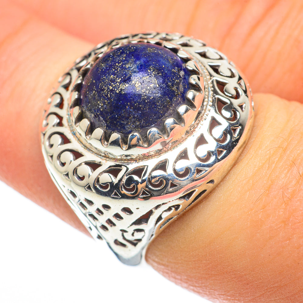Lapis Lazuli Rings handcrafted by Ana Silver Co - RING60517