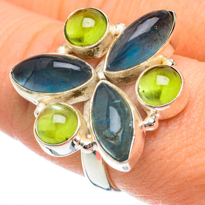 Blue Fluorite Rings handcrafted by Ana Silver Co - RING60521