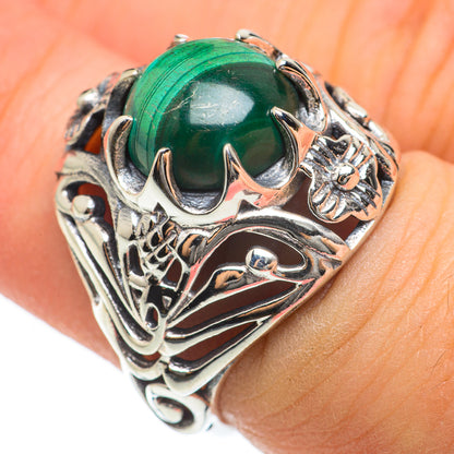 Malachite Rings handcrafted by Ana Silver Co - RING60523