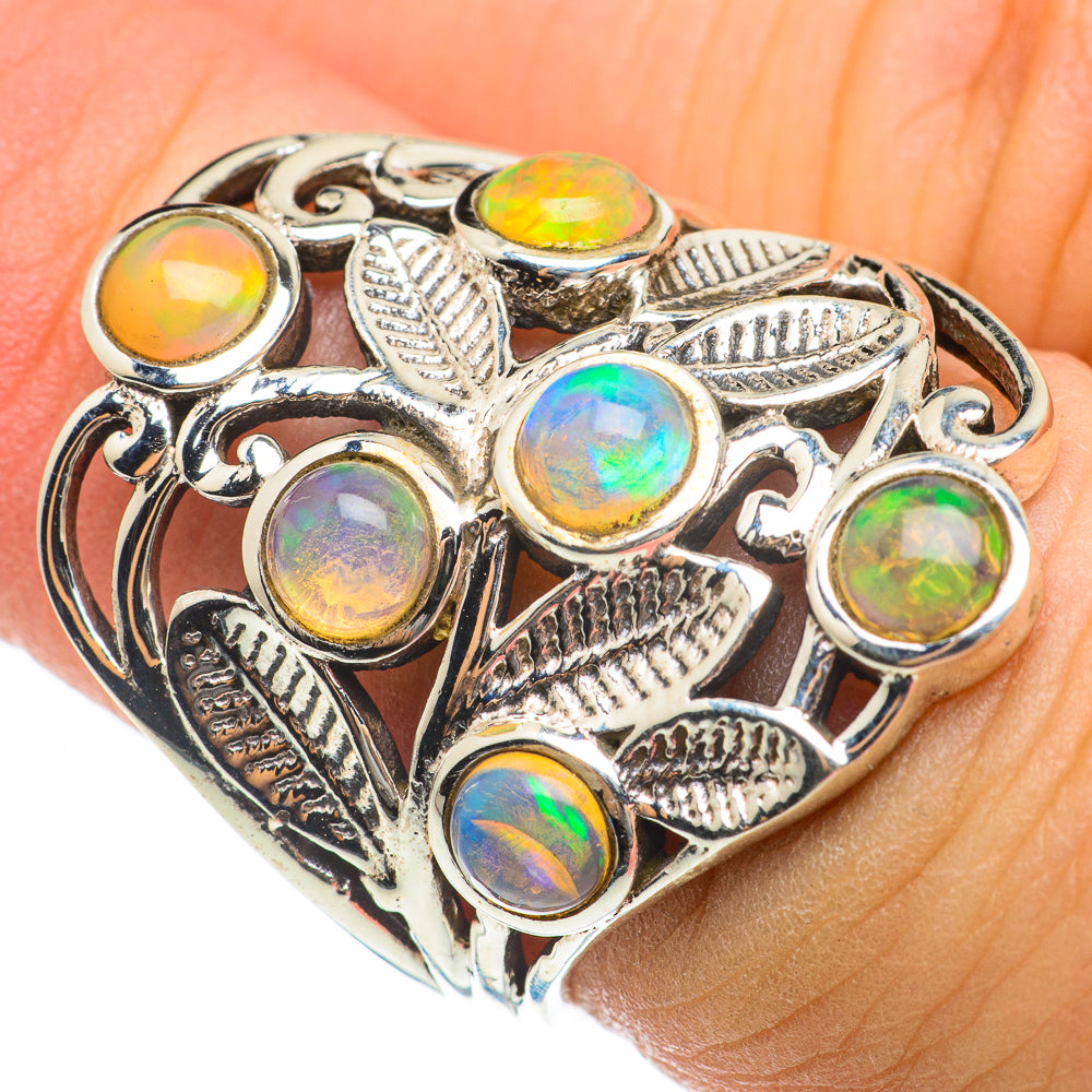 Ethiopian Opal Rings handcrafted by Ana Silver Co - RING60538