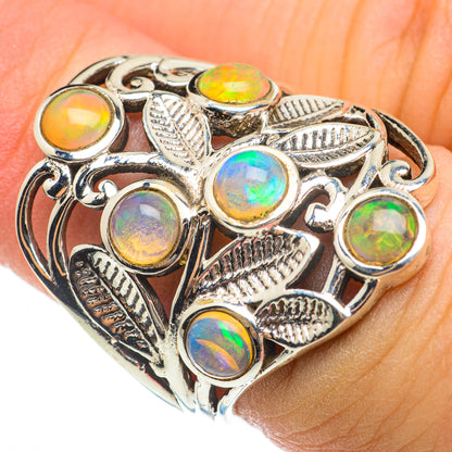 Ethiopian Opal Rings handcrafted by Ana Silver Co - RING60538