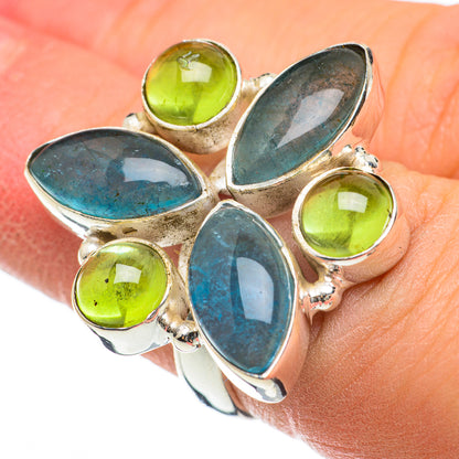 Blue Fluorite Rings handcrafted by Ana Silver Co - RING60540