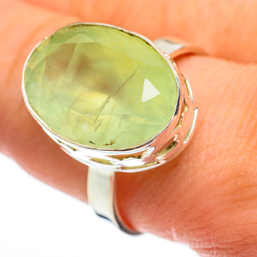 Prehnite Rings handcrafted by Ana Silver Co - RING60545