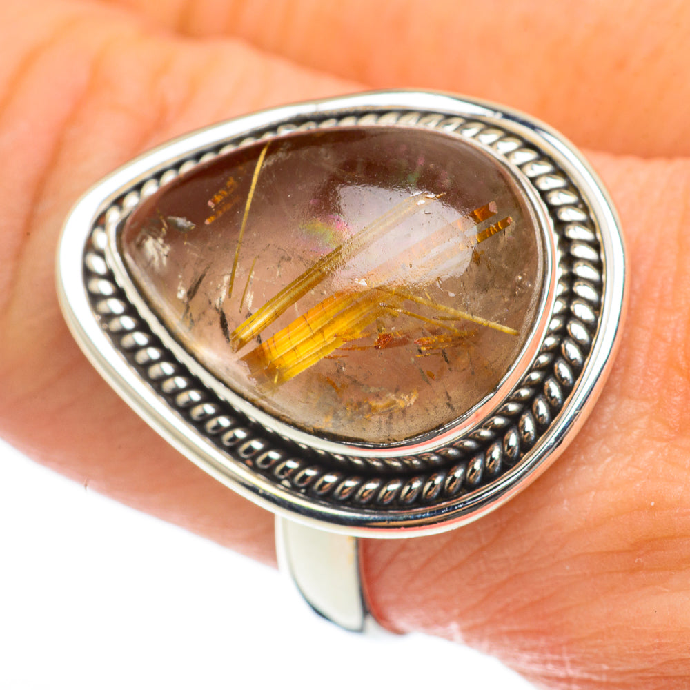 Rutilated Quartz Rings handcrafted by Ana Silver Co - RING60555