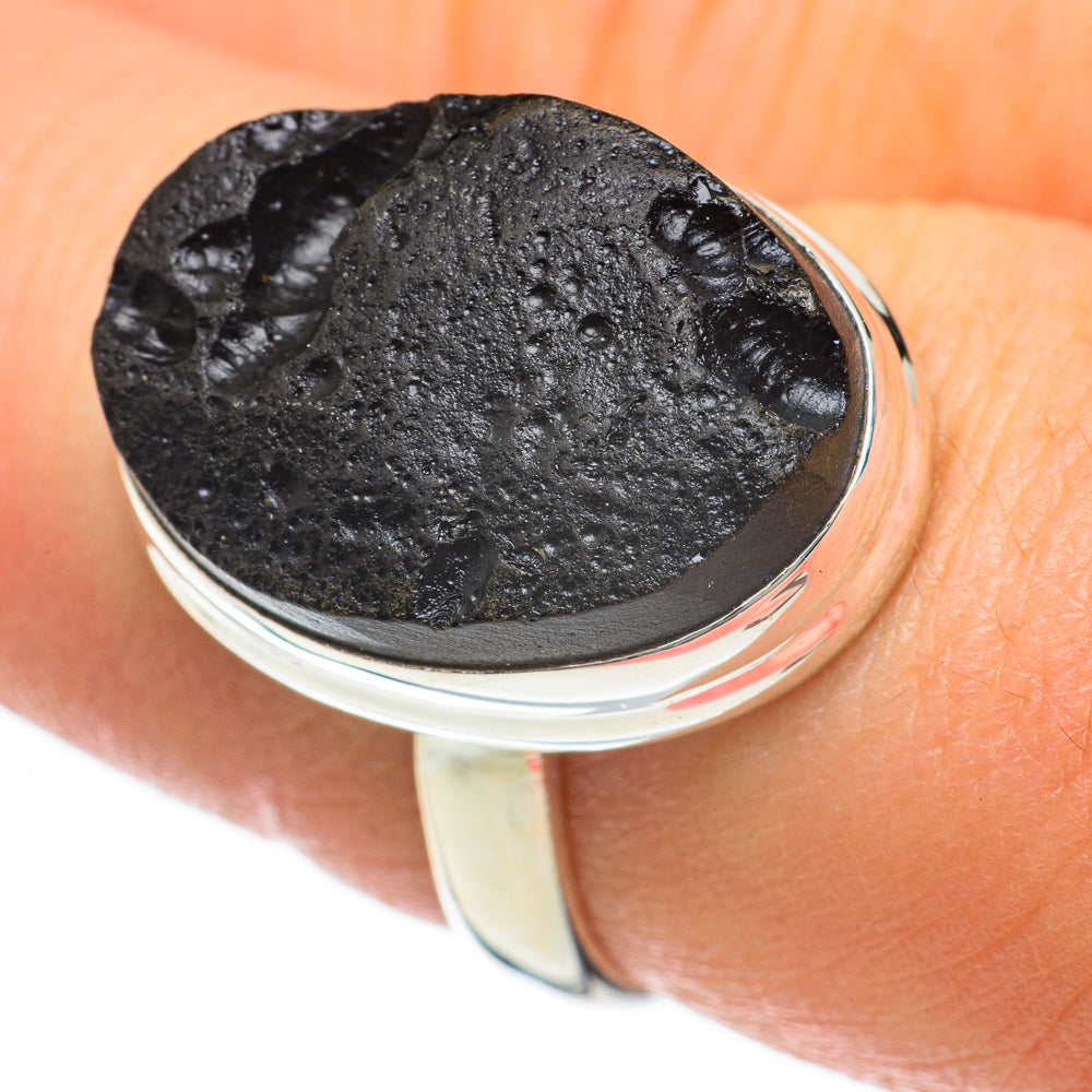 Tektite Rings handcrafted by Ana Silver Co - RING60556