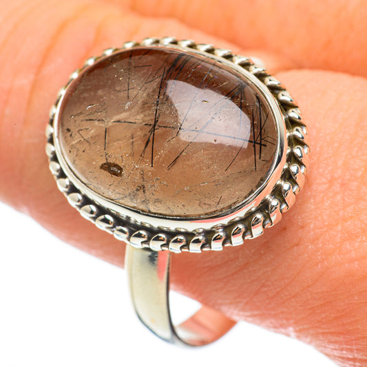 Tourmalinated Quartz Rings handcrafted by Ana Silver Co - RING60557
