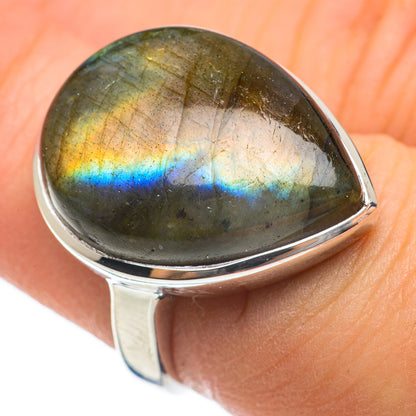 Labradorite Rings handcrafted by Ana Silver Co - RING60560