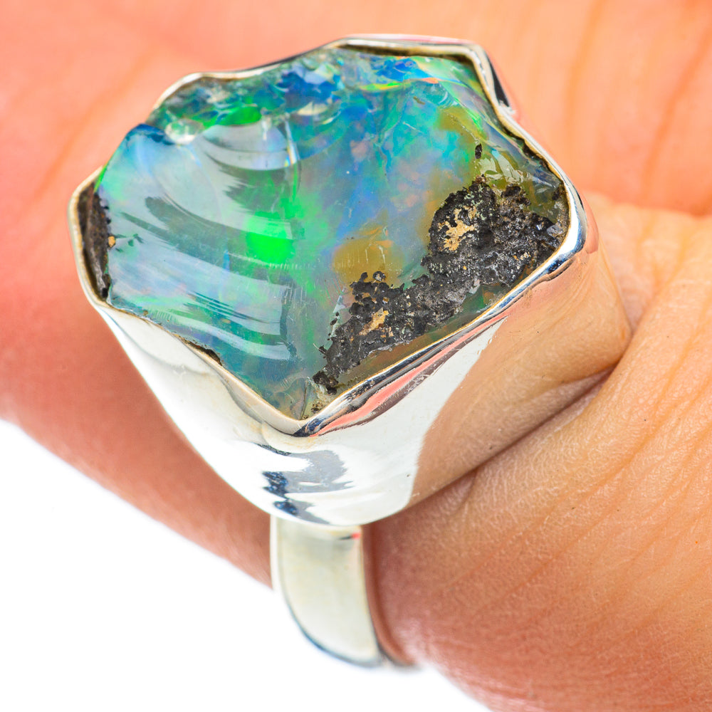 Ethiopian Opal Rings handcrafted by Ana Silver Co - RING60562