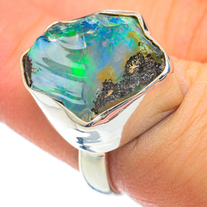 Ethiopian Opal Rings handcrafted by Ana Silver Co - RING60562