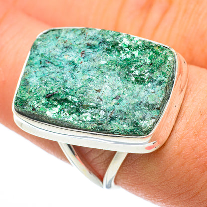 Green Fuchsite Rings handcrafted by Ana Silver Co - RING60570
