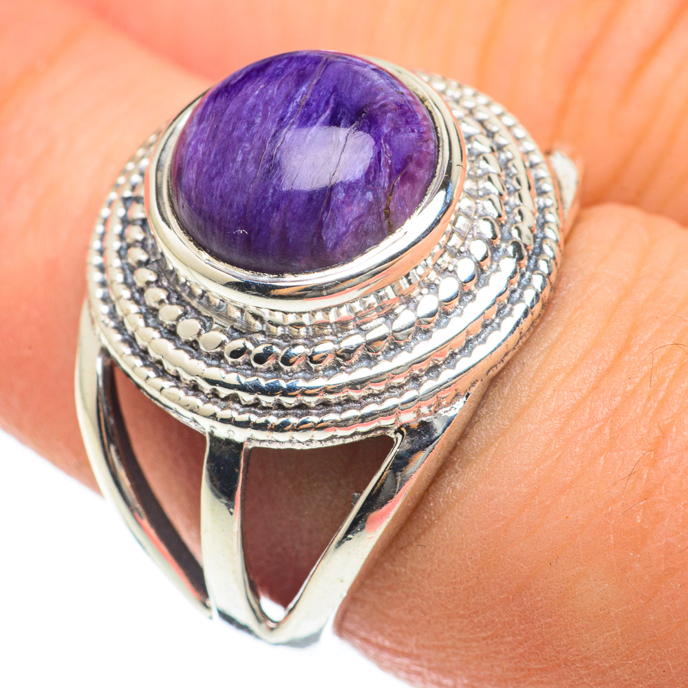 Charoite Rings handcrafted by Ana Silver Co - RING60577