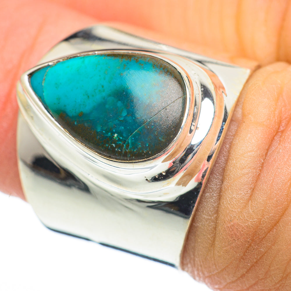 Chrysocolla Rings handcrafted by Ana Silver Co - RING60585