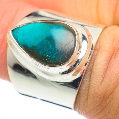 Chrysocolla Rings handcrafted by Ana Silver Co - RING60585