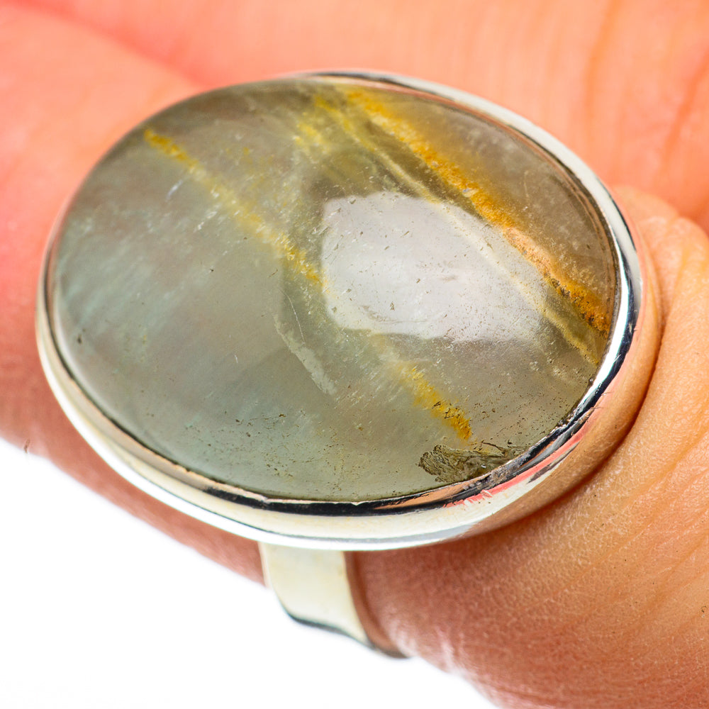 Green Fluorite Rings handcrafted by Ana Silver Co - RING60586