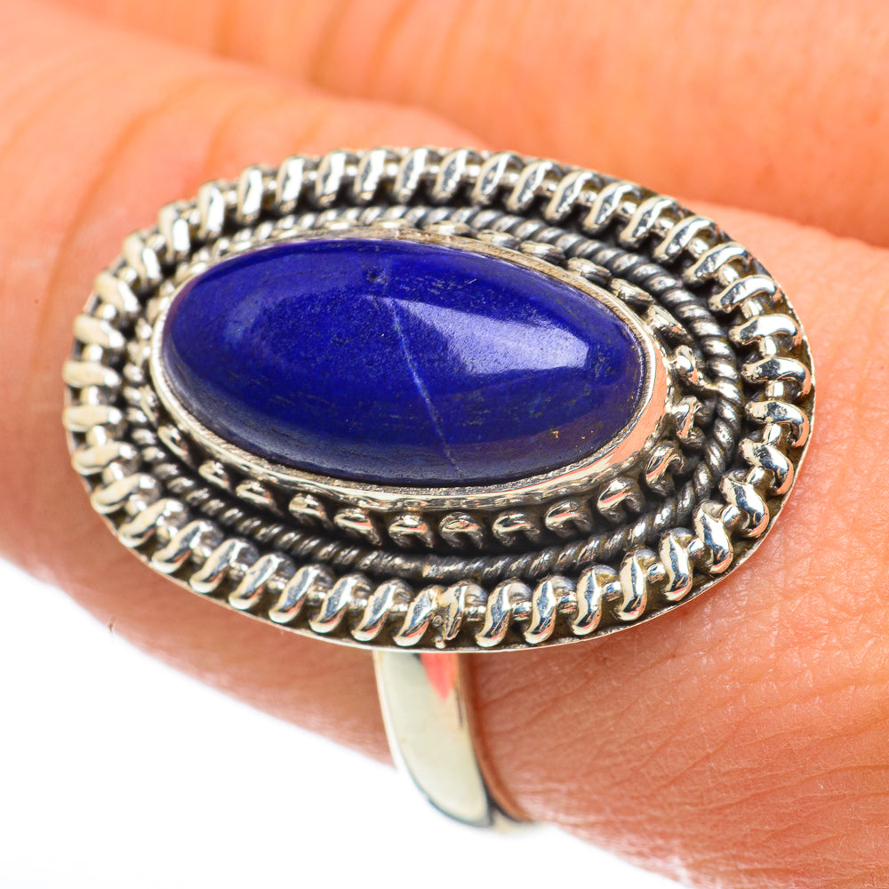 Lapis Lazuli Rings handcrafted by Ana Silver Co - RING60587