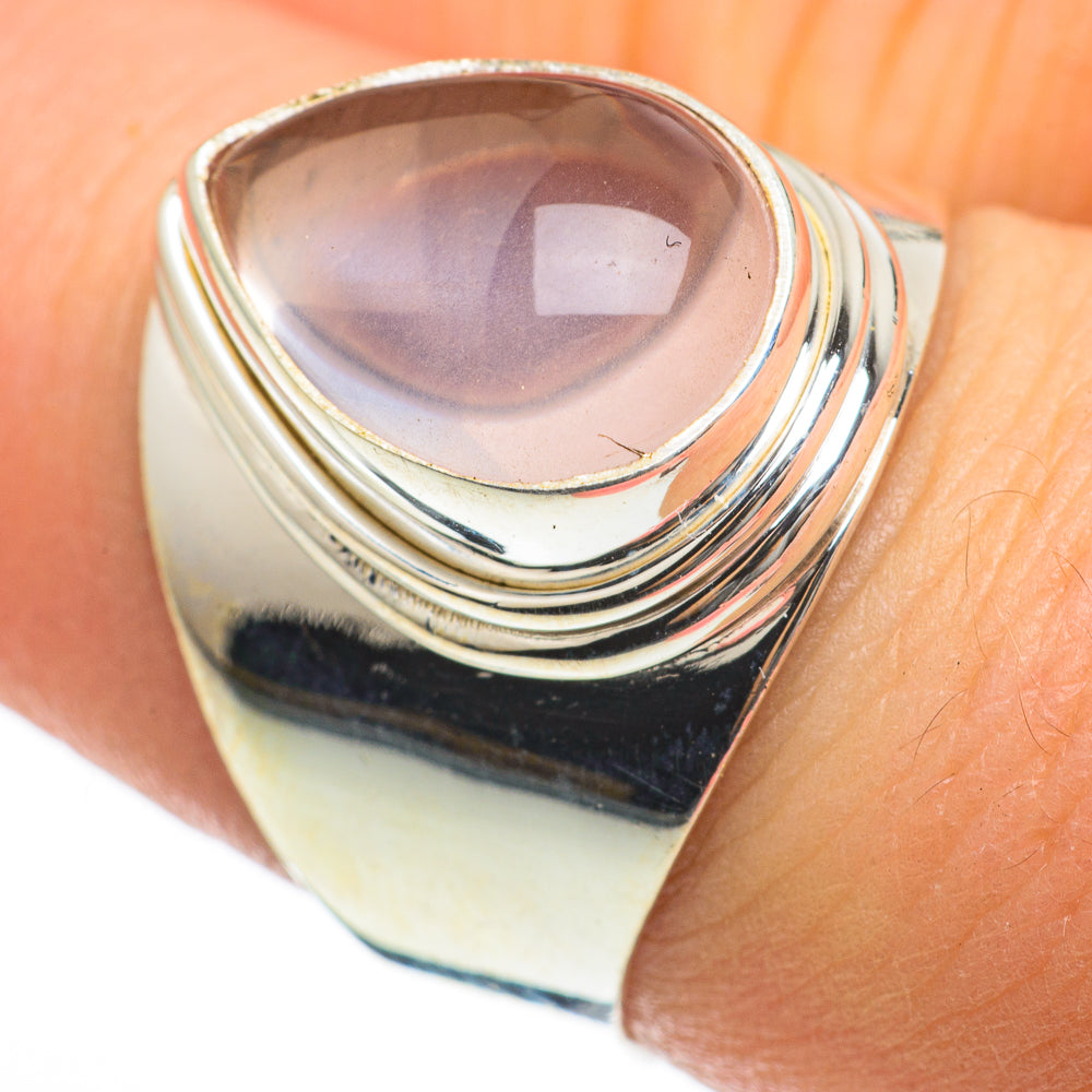 Rose Quartz Rings handcrafted by Ana Silver Co - RING60592