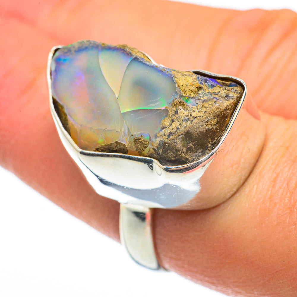 Ethiopian Opal Rings handcrafted by Ana Silver Co - RING60598