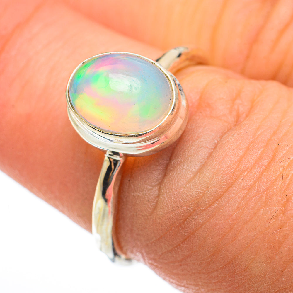 Ethiopian Opal Rings handcrafted by Ana Silver Co - RING60599