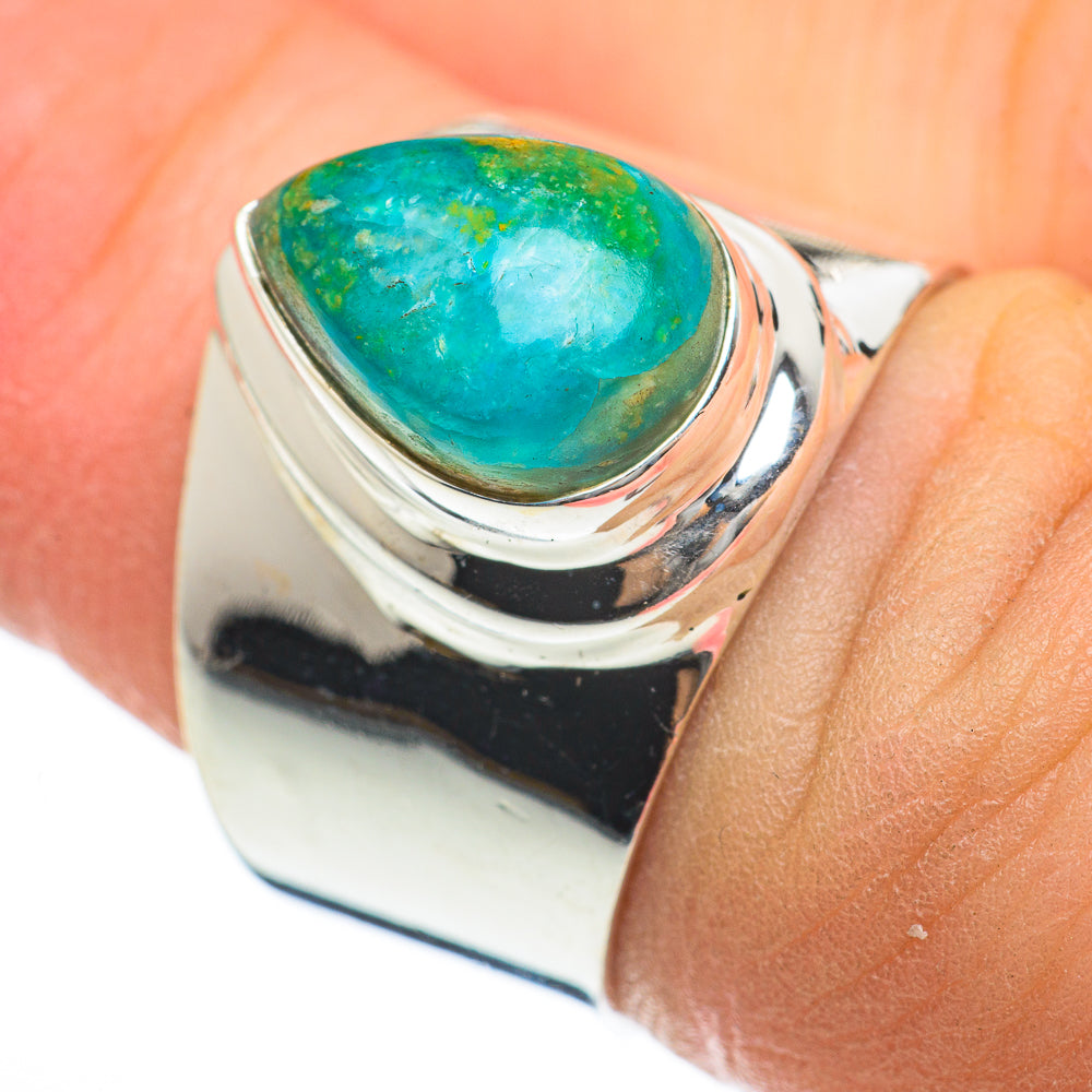 Chrysocolla Rings handcrafted by Ana Silver Co - RING60600