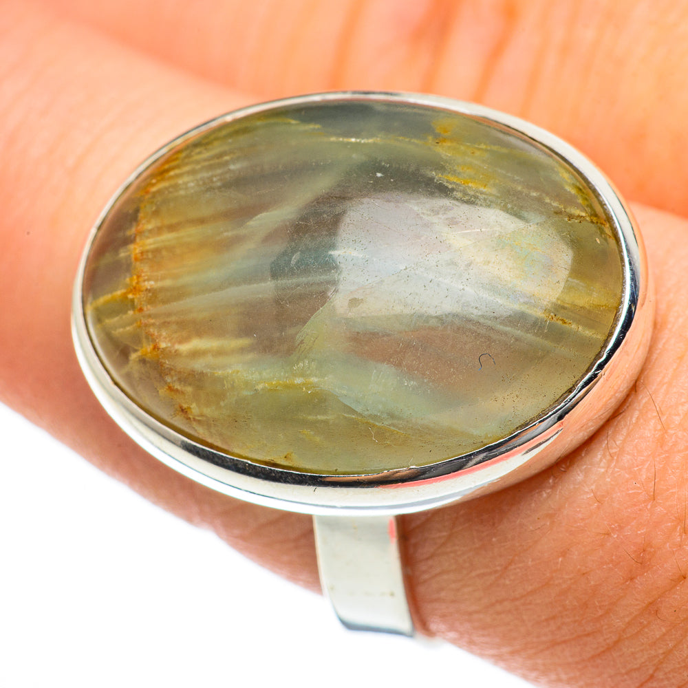 Green Fluorite Rings handcrafted by Ana Silver Co - RING60603