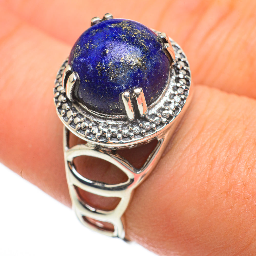 Lapis Lazuli Rings handcrafted by Ana Silver Co - RING60605