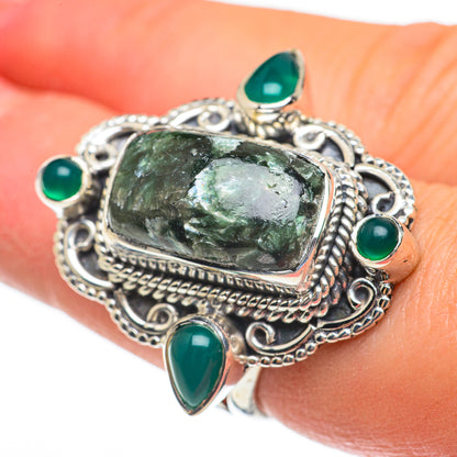 Seraphinite Rings handcrafted by Ana Silver Co - RING60609