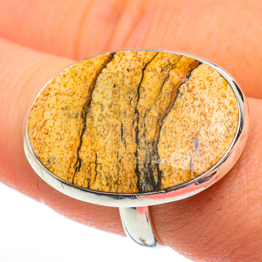 Picture Jasper Rings handcrafted by Ana Silver Co - RING60610