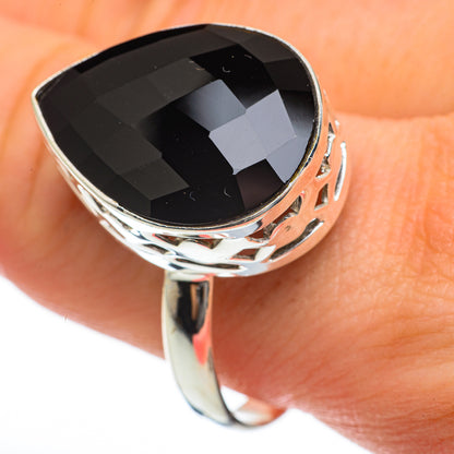 Black Onyx Rings handcrafted by Ana Silver Co - RING60617
