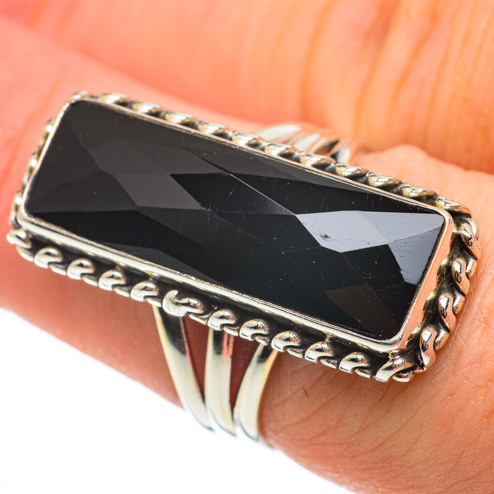 Black Onyx Rings handcrafted by Ana Silver Co - RING60618