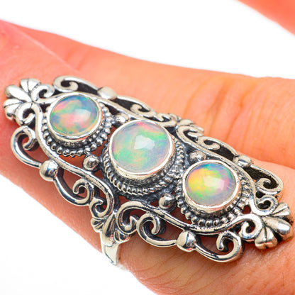 Ethiopian Opal Rings handcrafted by Ana Silver Co - RING60624