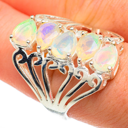 Ethiopian Opal Rings handcrafted by Ana Silver Co - RING60625