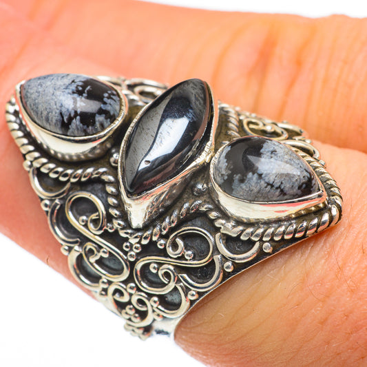 Hematite Rings handcrafted by Ana Silver Co - RING60626