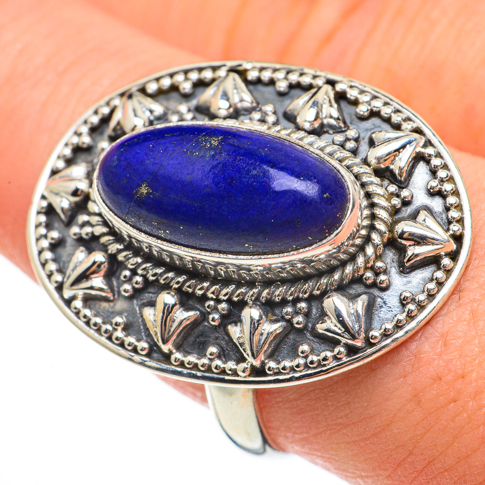 Lapis Lazuli Rings handcrafted by Ana Silver Co - RING60629