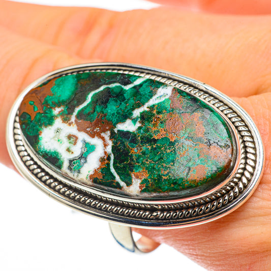 Chrysocolla Rings handcrafted by Ana Silver Co - RING60634