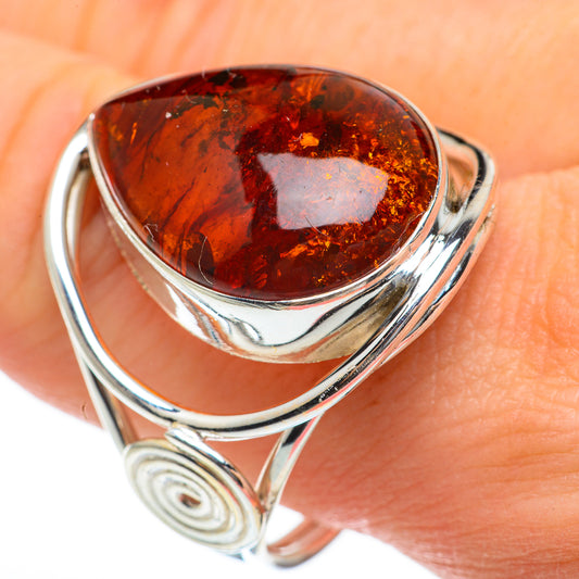 Baltic Amber Rings handcrafted by Ana Silver Co - RING60640
