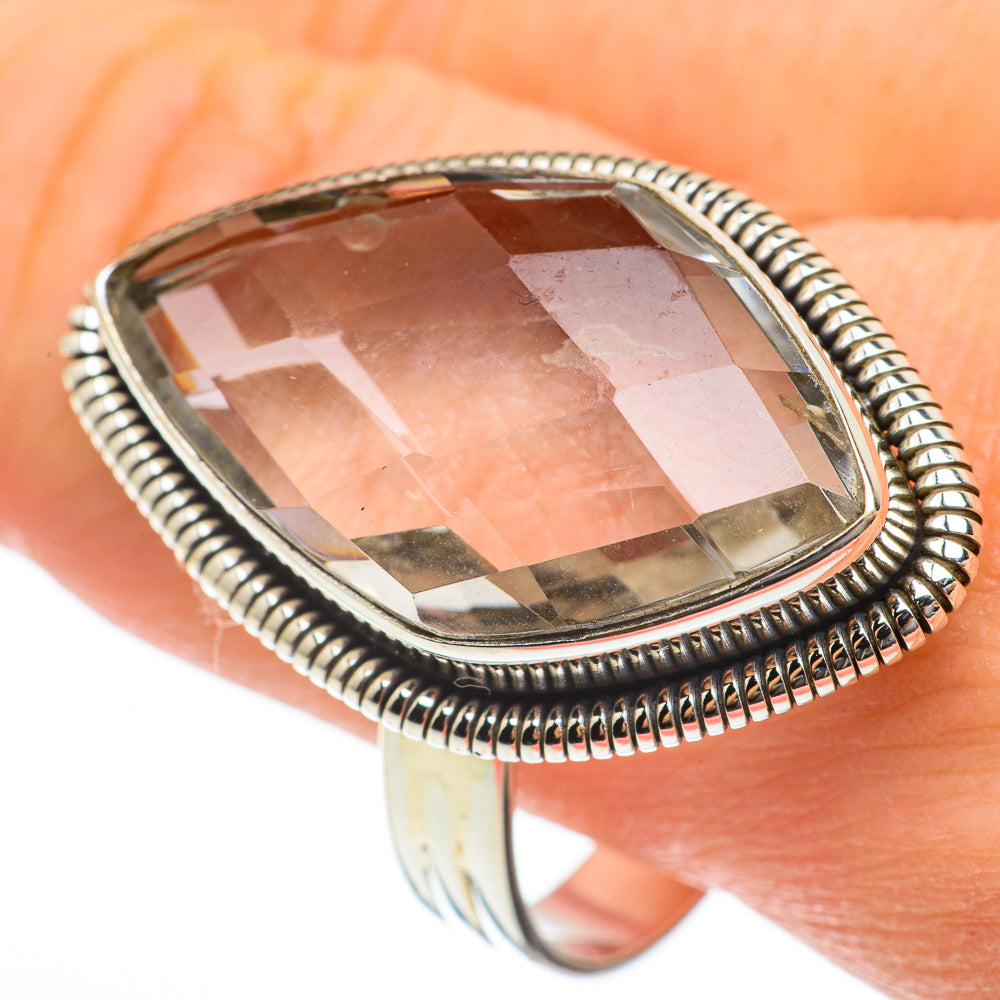 White Quartz Rings handcrafted by Ana Silver Co - RING60647