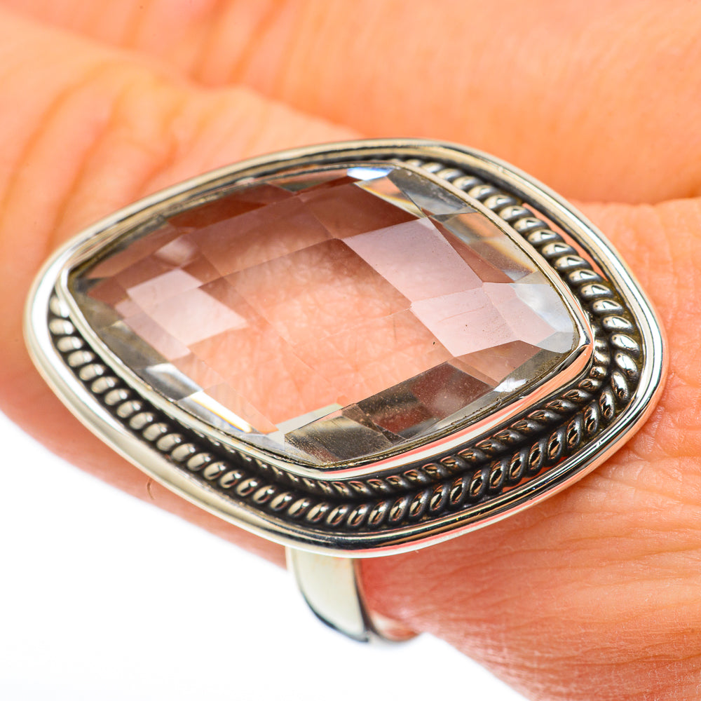 White Quartz Rings handcrafted by Ana Silver Co - RING60648