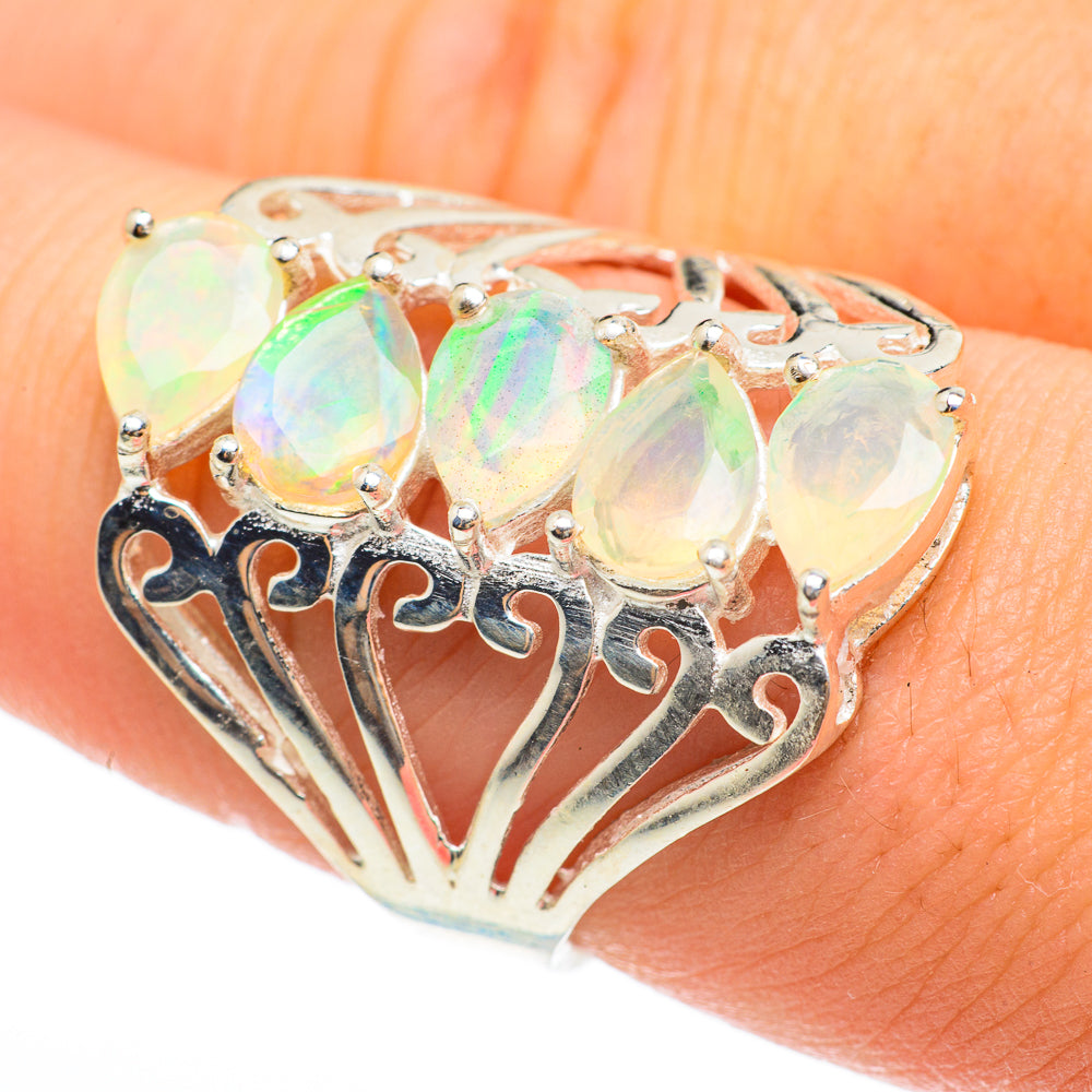 Ethiopian Opal Rings handcrafted by Ana Silver Co - RING60652