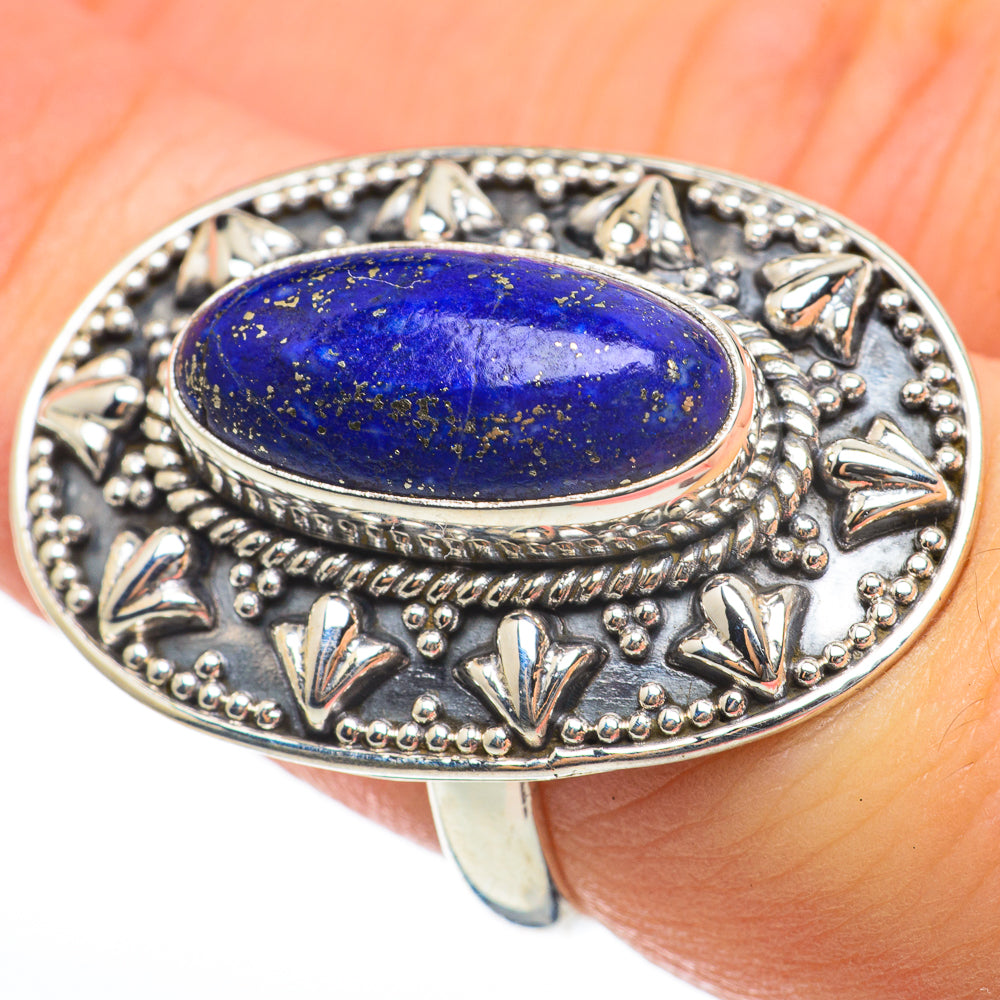 Lapis Lazuli Rings handcrafted by Ana Silver Co - RING60656